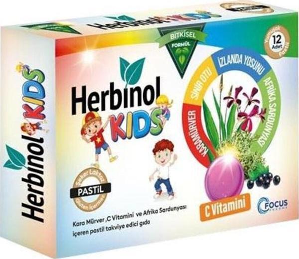 Herbınol Kids - Böğürtlen Ve Çilek Aromalı Pastil 12Li - Image 1