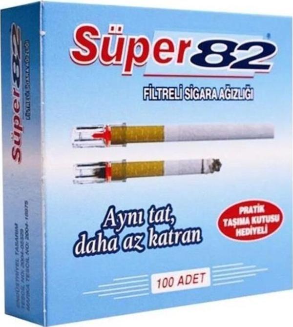 Super82 Süper 82 Filtreli Sigara Ağızlığı 100 Adet - Image 1