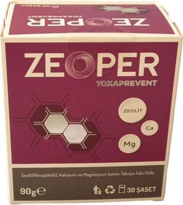 Zeoper Toxaprevent Zeolit(Klinoptilolit), Magnezyum Ve Kalsiyum Destekli Takviye Edici Gıda - Image 1