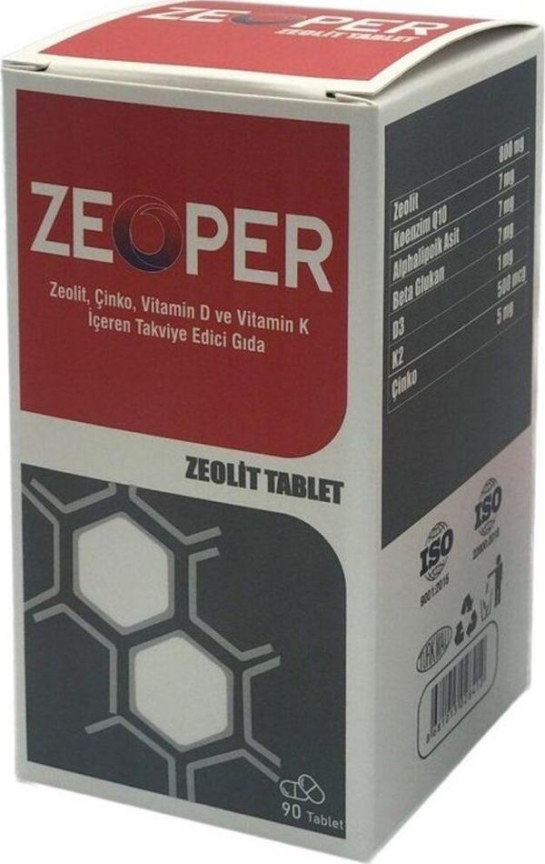 Zeoper Zeolit Çinko Vitamin D Ve Vitamin K Takviye Edici Gıda - Image 1