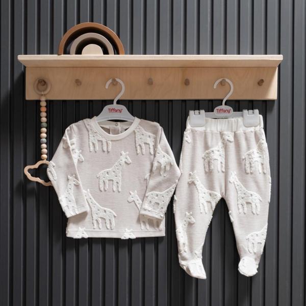 Tiffany Baby Puffy Graffe Theme Patikli 2'li Takım 37098 - Image 1