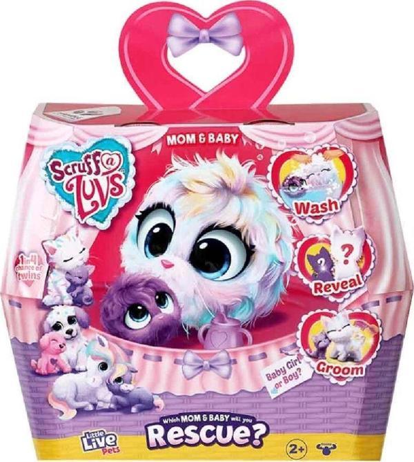 Scruff A Luvs Peluş Anne ve Yavrusu Sürpriz Kutu - Image 1