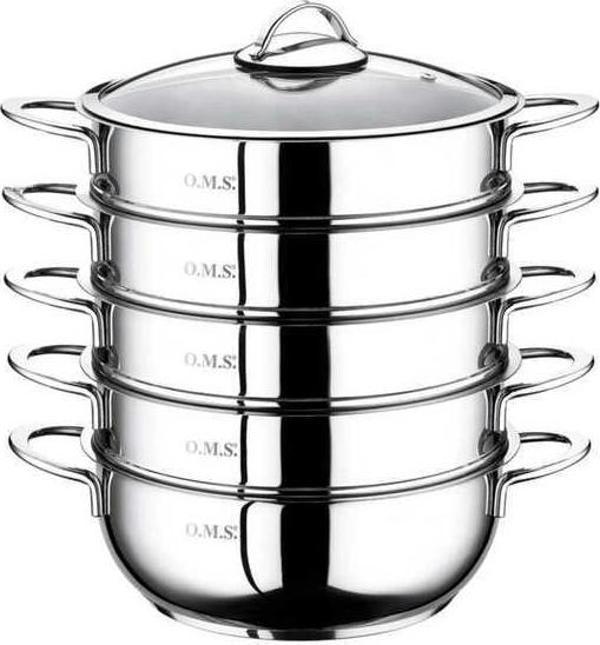 Çelik Mantı Tenceresi 28 CM İndüksiyon Tabanlı - Image 1