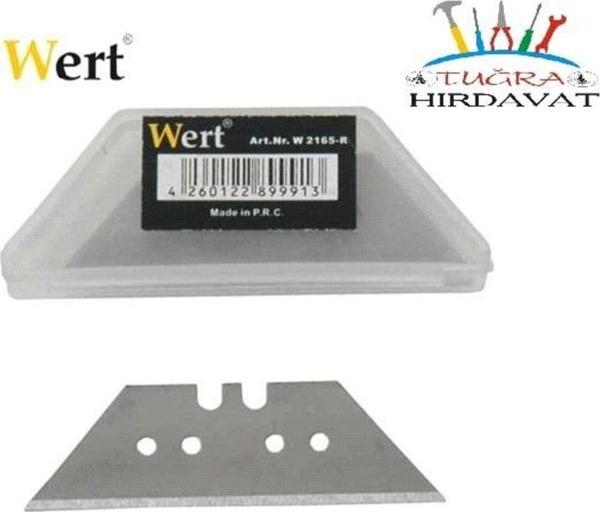 Wert 2165-R Cam Kazıyıcı Halı Maket Bıçağı Yedeği 10 Lu Paket - Image 1