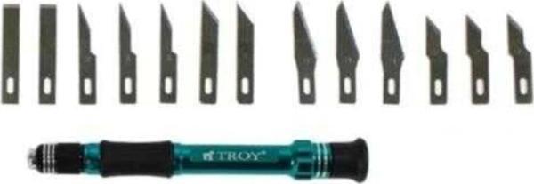 Troy 21604 Hobi Maket Bıçağı Seti, 14 Parça - Image 1