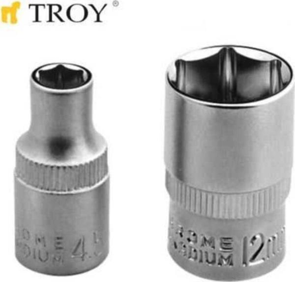 Troy 26141 1/4” Lokma (Ölçü 4 mm-Çap 11, 8 mm-Uzunluk 25 mm) - Image 1