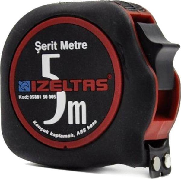 İzeltaş 5 Mt. Plastik Stoplu Şerit Metre 0588150005 - Image 1