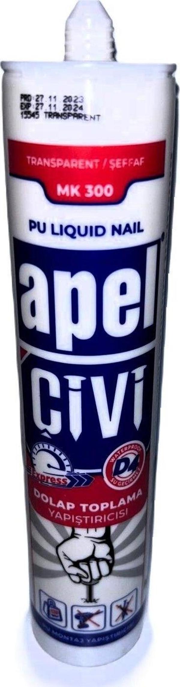 Apel Mk300 Poliüretan Sıvı Çivi Pu Montaj Yapıştırıcı 390 G - Image 1