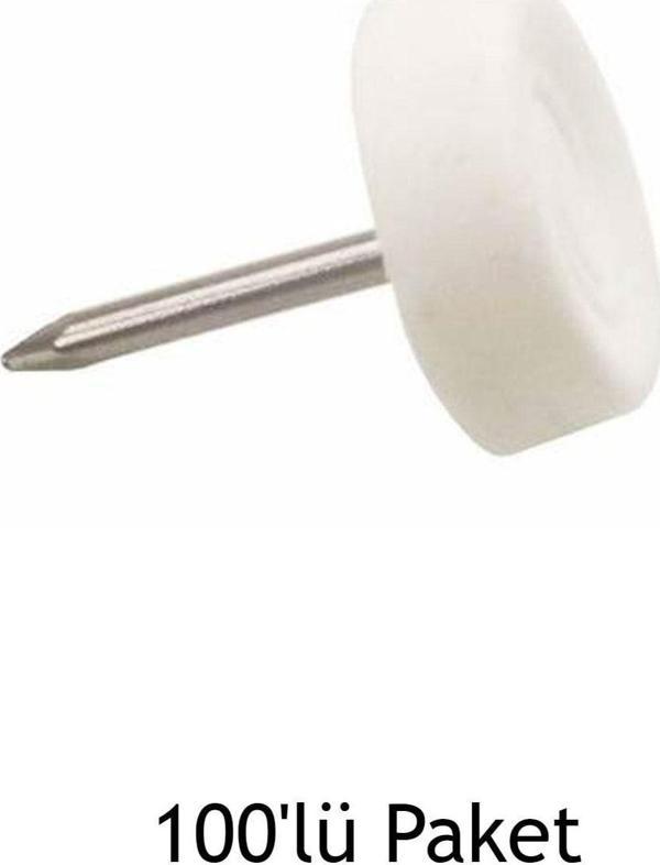 Ersan Beyaz Poligrit Çivili / 100'Lü Paket - Image 1