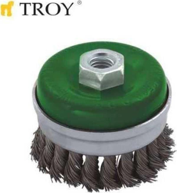 Troy 27708-75 Burma Telli Kuşaklı Çanak Fırça (75 mm) - Image 1