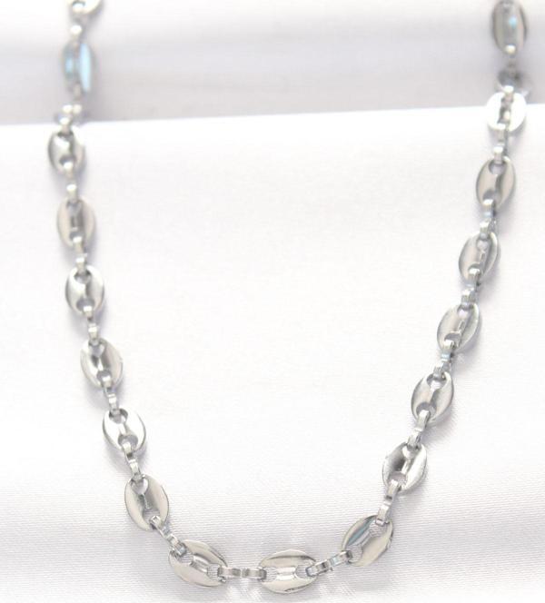 316L Çelik Silver Renk Gemici Zincir Kolye - Image 1