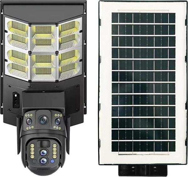 AVENİR AV-SL400X 10X Zoom 4G Sim Kartlı Solar Güneş Enerjili Sokak Lambası Çift Lensli Kamera - Image 1
