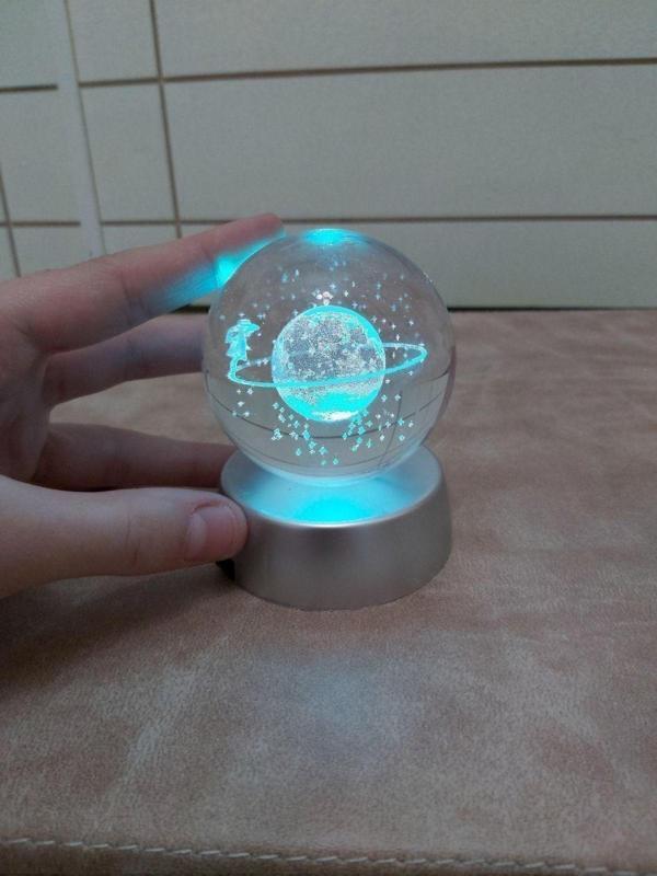 Dnc Lıghtıng 3D Satürn Cam Küre - Image 1