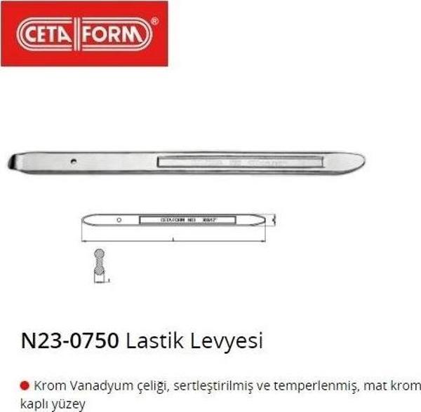 Ceta Form N23-0750 Lastik Levyesi 50Cm - Image 1