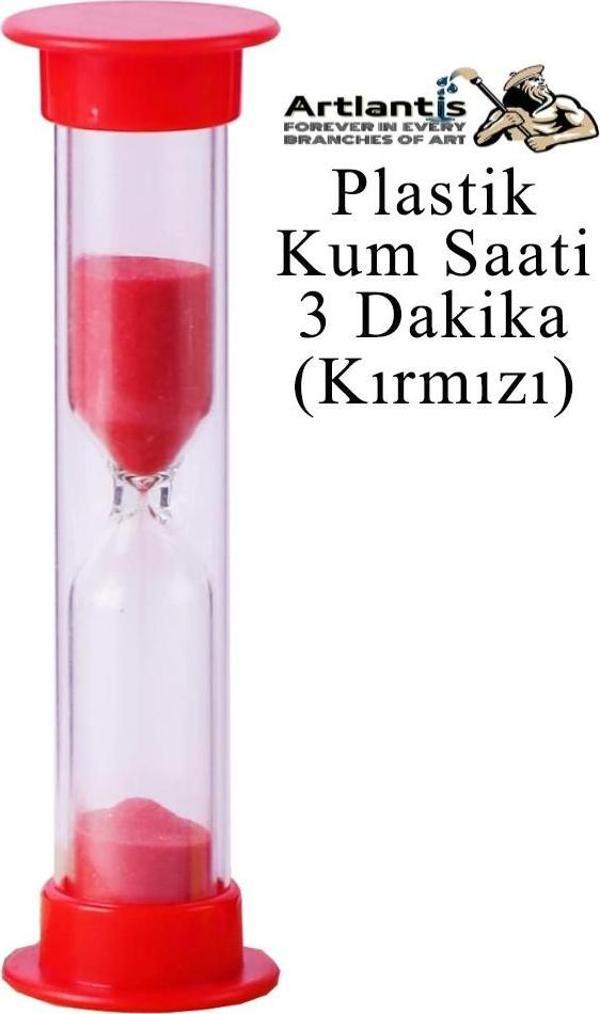 Renkli Kum Saati 1 Adet Mini Küçük Kum Saat 3 Dakika 8 cm Kum Zamanlayıcısı Dekoratif Masaüstü Plastik Çocuklar İçin - Image 1