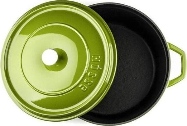 Hosse 24 cm Döküm Derin Tencere Yeşil HS Y DT 24 - Image 1