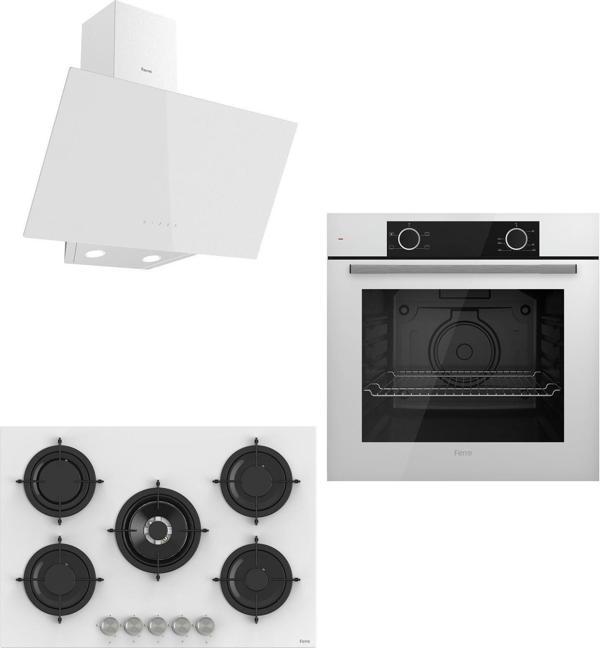 Ferre Pure Rs Serisi Inizio Beyaz Ankastre Set ( D078 - Rs036 - Xe61cb ) - Image 1