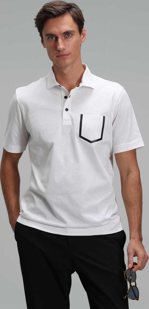 Lufian Erkek Hope Smart Polo Yaka T-Shirt 111040142 Kırık Beyaz - Image 1