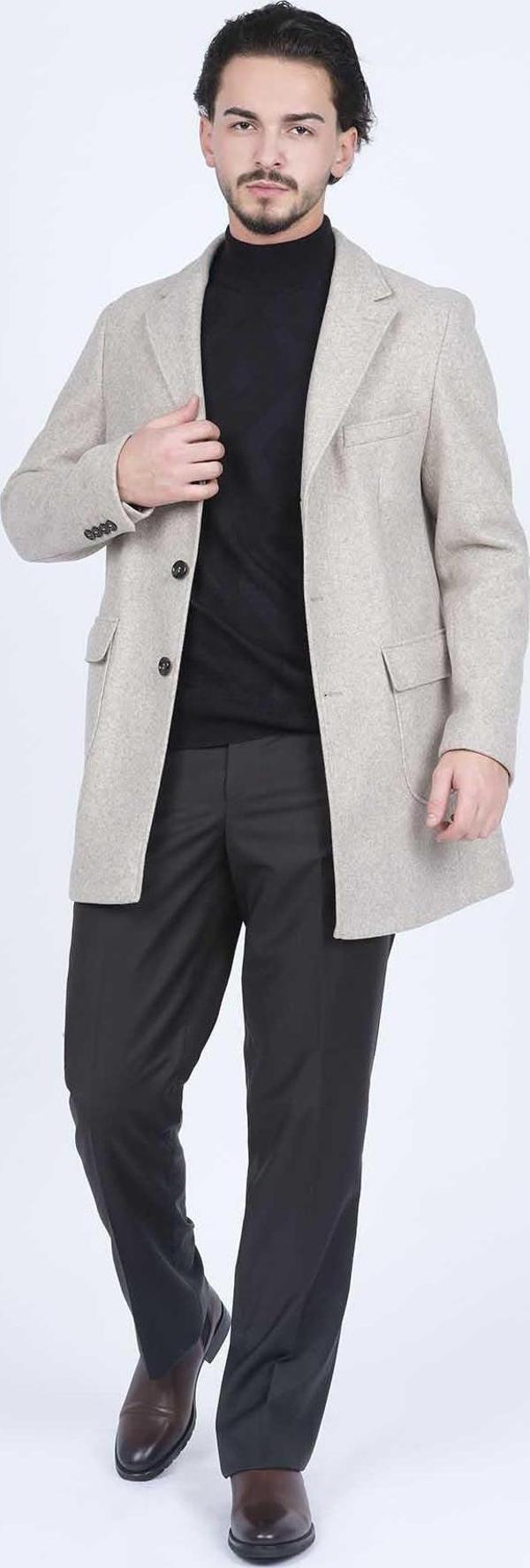 Allegro Erkek Cep Detaylı Kaban 0365701 A.Bej - Image 1