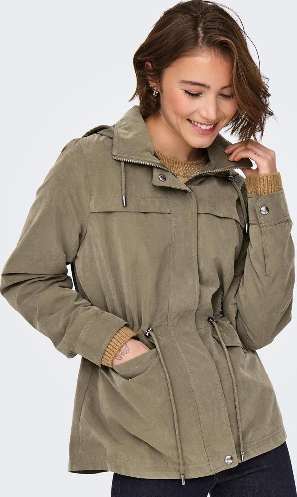 Only Kadın Onlnewstarlıne Kapüşonlu Mevsimlik Mont 15218612 Haki - Image 1