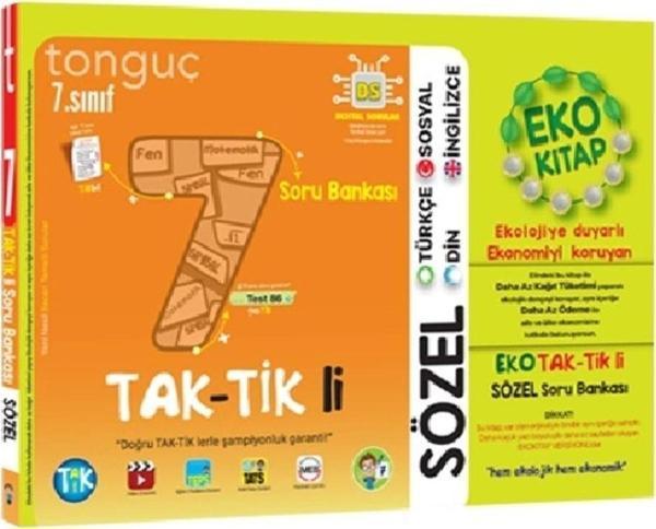7. Sınıf Sözel Eko Taktikli Soru Bankası / Kolektif / Tonguç Akademi / 9786258152982 - Tonguç Akademi - Image 1