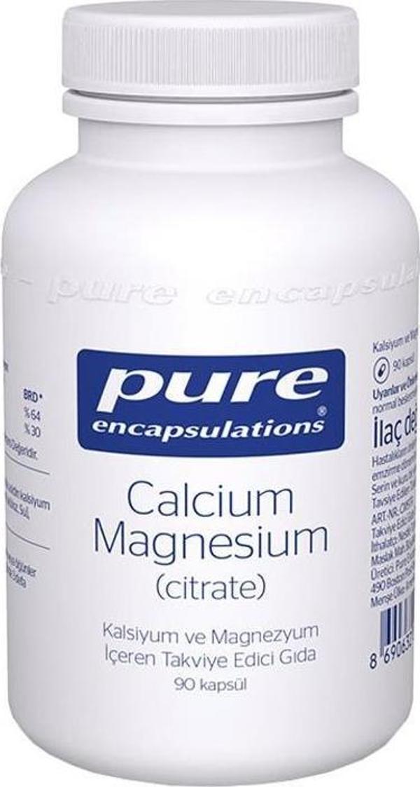 Pure Encapsulations Calcium Magnesium (Citrate) 90 Kapsül - Image 1