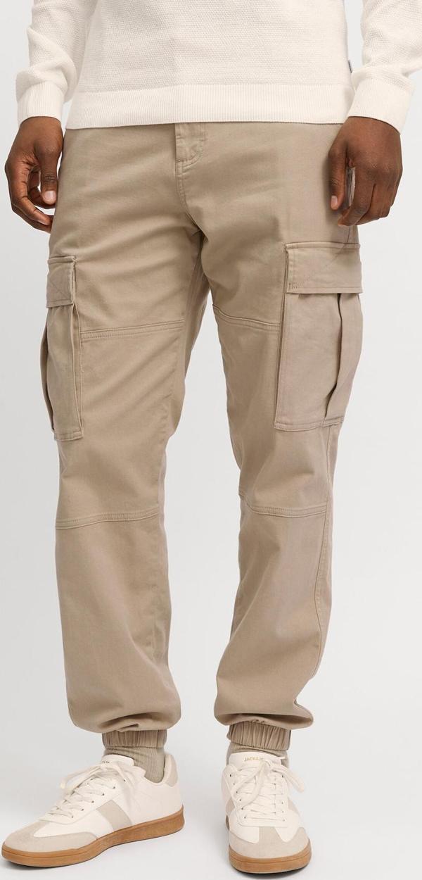 Jack&Jones Erkek Jpstkane Rahat Kalıp Kargo Pantolon 12268261 Bej - Image 1