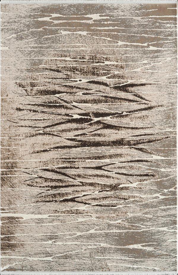 Royal Halı Marlow QJ03A Krem Kahve Akrilik Yumuşak Dokulu Otantik Modern Halı - Image 1