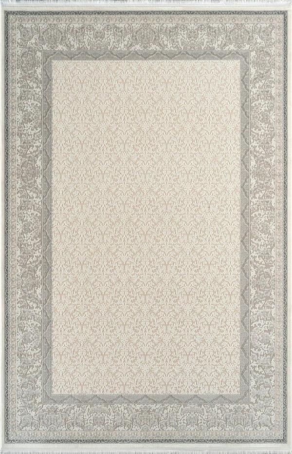 Royal Halı Vintage VH02A Krem Gri Akrilik Yumuşak Dokulu Klasik Motifli Halı - Image 1