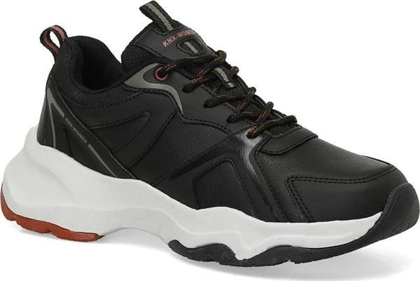 KINETIX 4W MILENA PU W 4PR UNISEX SPOR AYAKKABI SIYAH,KIREMIT 36/40 SIYAH - KIREMIT - Image 1
