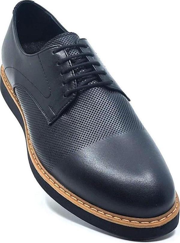 MODESA 249-01 ERKEK DERI CASUAL AYAKKABI SIYAH Siyah - Image 1
