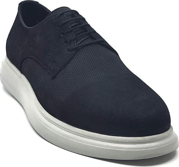MODESA 249-19 ERKEK DERI CASUAL SUET AYAKKABI SIYAH Siyah - Image 1
