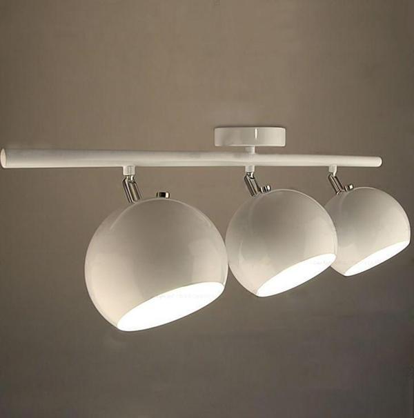 Rsylight Retro Beyaz 180 Derece Hareketli Modern Spor 3 Lü Led spot Avize Beyaz Ampullü - Image 1
