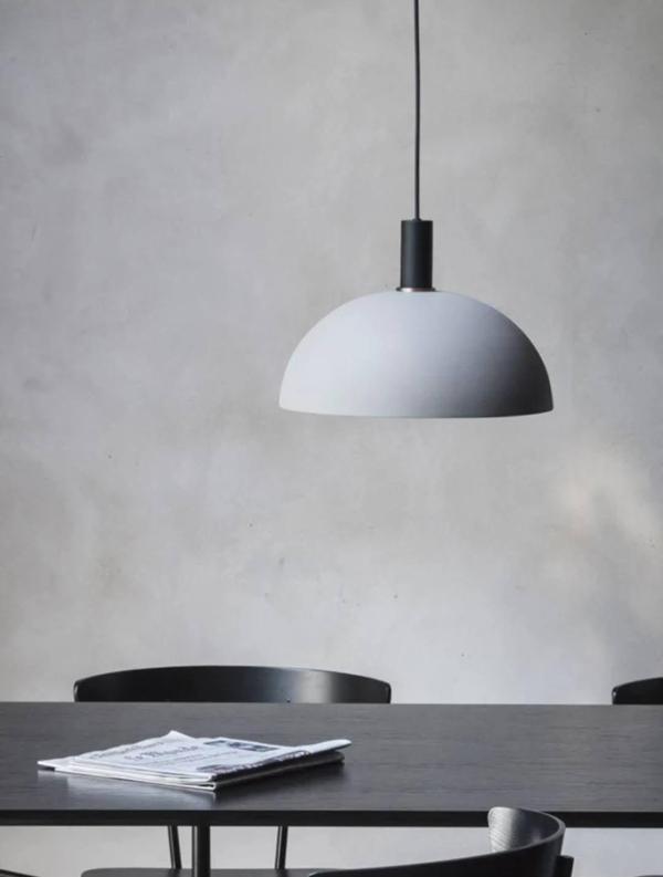 Rsylight Retro Beyaz Metal Dekoratif Tekli Kafe Mutfak Aydınlatma Avize Çap:40 cm - Image 1