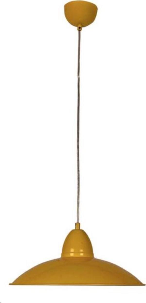Dylight Retro Sarı Tekli Dekoratif Kafe Murfak Aydınlatma Sarkıt Avize Çap:37 cm - Image 1