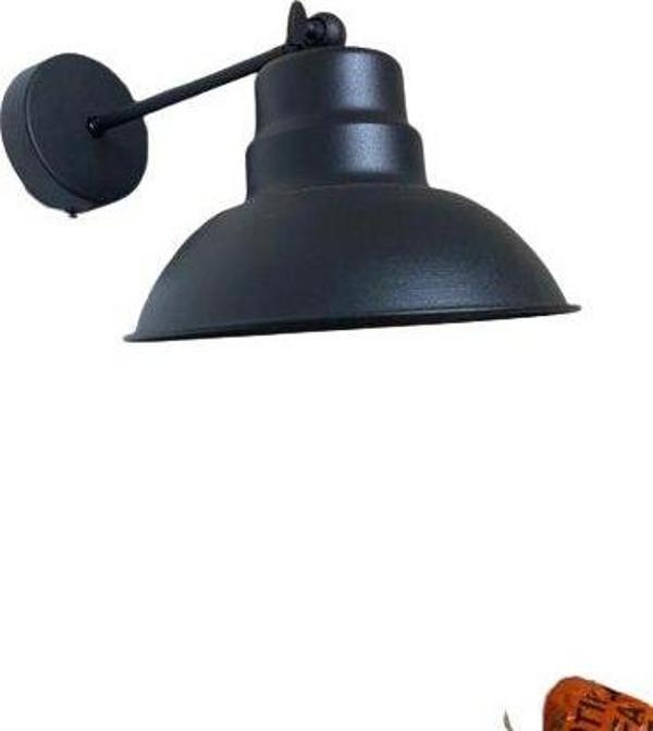 Dylight Retro Metal Dekoratif Rustik Siyah Mafsallı Duvar Aplik - Image 1