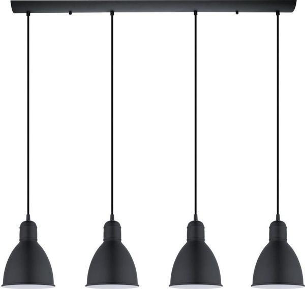 Rsylight Retro Metal Masa Üstü Rustik 4 Lü Siyah Sarkıt Avize genişlik 100 cm - Image 1