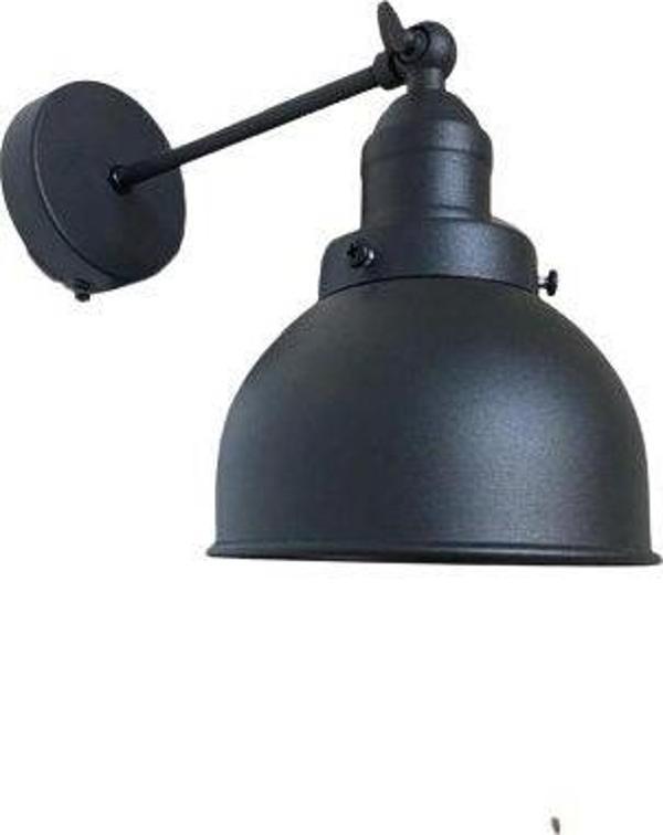  Rsylight Retro Metal Dekoratif Rustik Siyah Mafsallı Duvar Aplik - Image 1