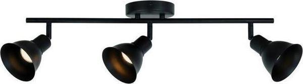 Rsylight Retro Metal Siyah 3 Lü 180 Derece Hareketli Led Spot Avize Beyaz Ampullü - Image 1