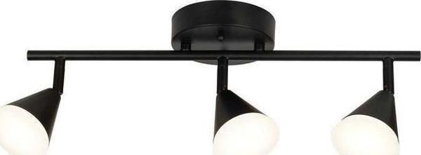 Rsylight Retro Metal Siyah 3 Lü 180 Derece Hareketli Led Spot Avize Beyaz Ampullü - Image 1