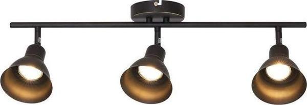 Rsylight Retro Metal Siyah 3 Lü 180 Derece Hareketli Led Spot Avize Günışığı Ampullü - Image 1