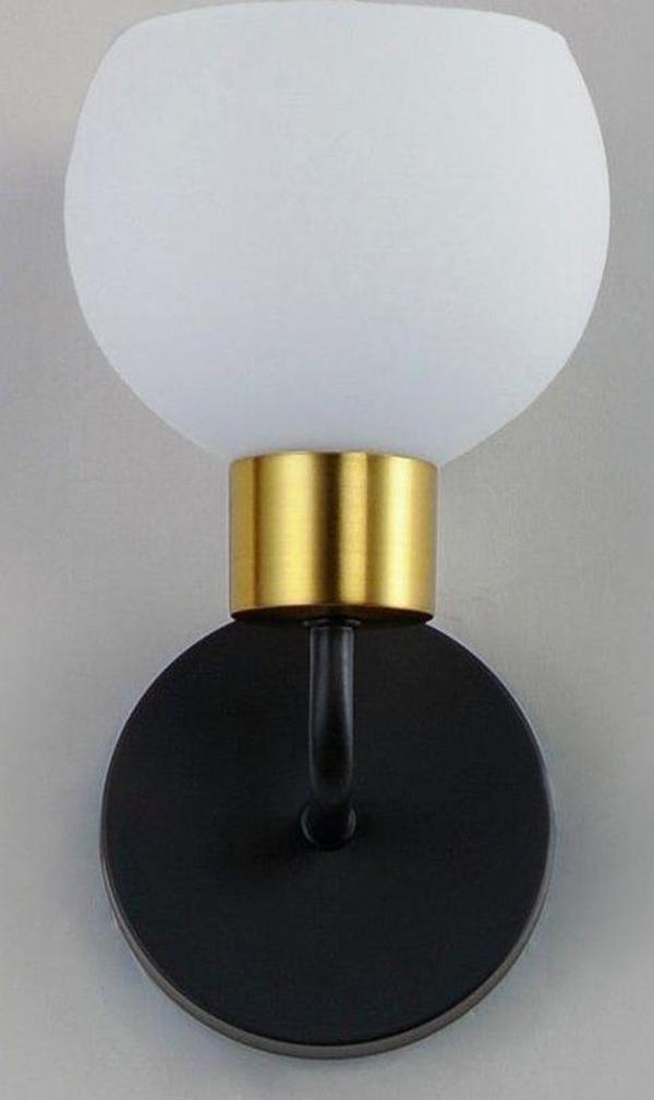Rsylight Metal Modern Siyah Opal Camlı Dekoratif Rustik Duvar Aplik - Image 1