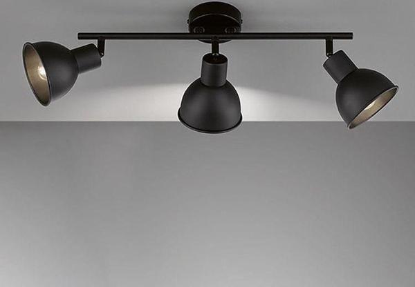 Rsylight Retro Siyah Dekoratif Rustik 180 Derece Hareketli Modern Spor 3 Lü Avize  - Image 1