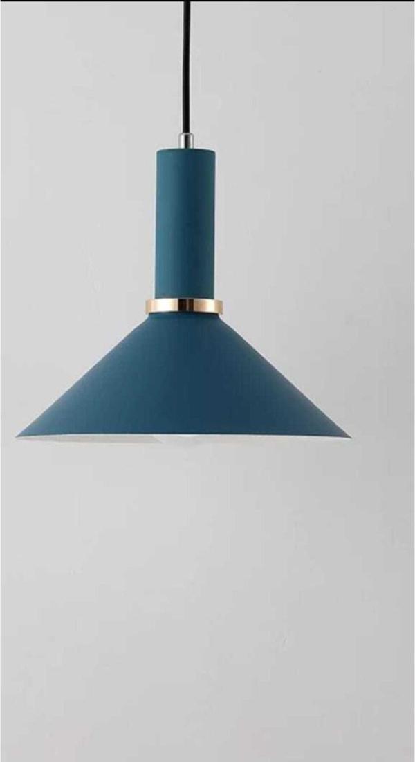 RYS Retro Metal Dekoratif Metal Gece Mavisi Tekli Sarkıt Avize Çap 30 Cm - Image 1