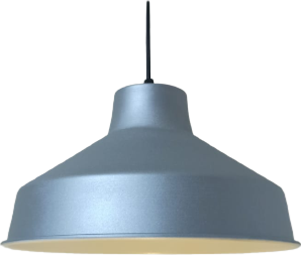 Rys Retro Metal Dekoratif Rustik Kafe Mutfak Aydınlatma Gri Tekli Sarkıt Avize Çap:30 Cm - Image 1