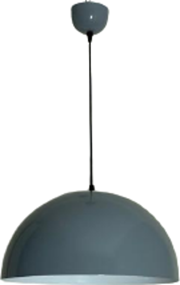 Dylight Retro Gri Metal Dekoratif Tekli Kafe Mutfak Aydınlatma Avize Çap:40 cm - Image 1
