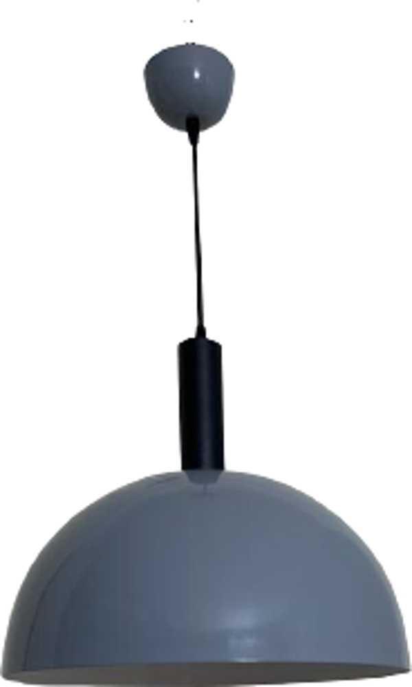 Dylight Retro Gri Metal Dekoratif Tekli Kafe Mutfak Aydınlatma Avize Çap:40 cm - Image 1