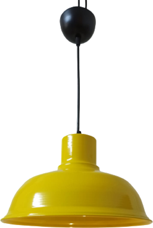 Rys Retro Metal Sarı Dekoratif Tekli Sarkıt Avize Cafe Mutfak Aydınlatma Çap:30 cm - Image 1