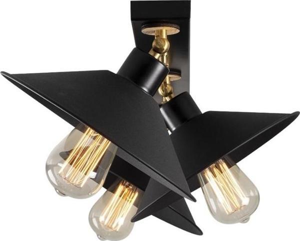 Dylight Retro Metal Dekoratif Tavan Plofyoner Mafsallı 3 lü Sıralı Avize - Image 1