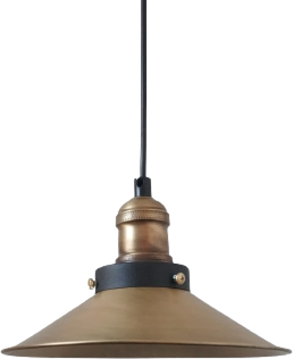 Rys Retro Rustik Eskitme Kaplama Dekoratif Rustik Tekli Sarkıt Avize Çap:23 cm - Image 1